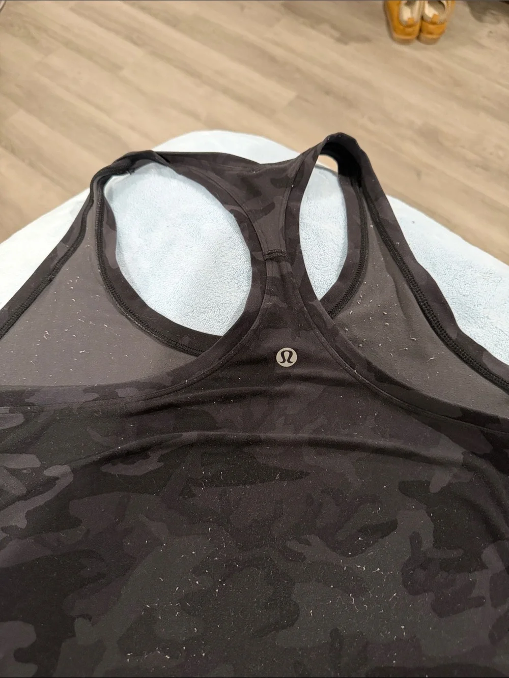 lululemon athletica Dark Gray Camo Racerback Tank